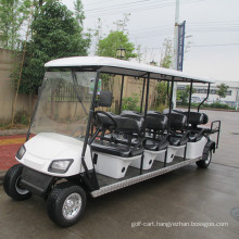 6 passenger gasoline sightseeing bus with two back towards seater